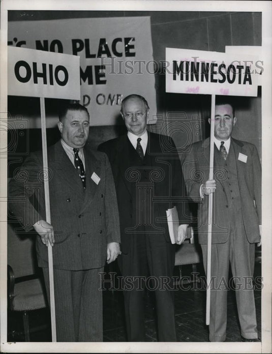 1948 Press Photo Washington DC Senator Robert Taft, Arthur Coleman - Historic Images