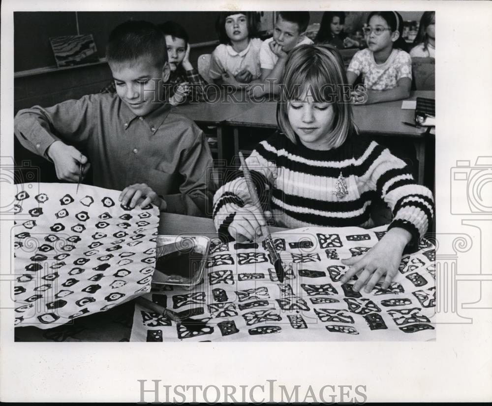 1967 Press Photo Stroopsville Elementary School, D. Klaehn &amp; V.Millhoane - Historic Images