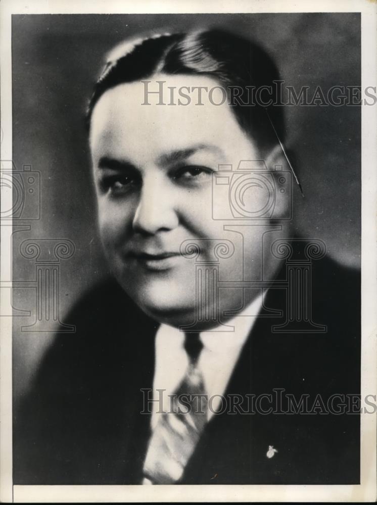 1934 Press Photo Abe L Sushan, Dry Goods Salesman In Trouble For Tax Evasion - Historic Images