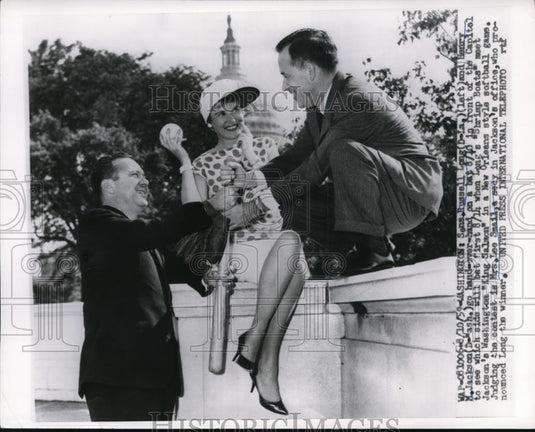 1959 Press Photo Senators Russel Long of LA & Henry Jackson of WA at Capitol - Historic Images