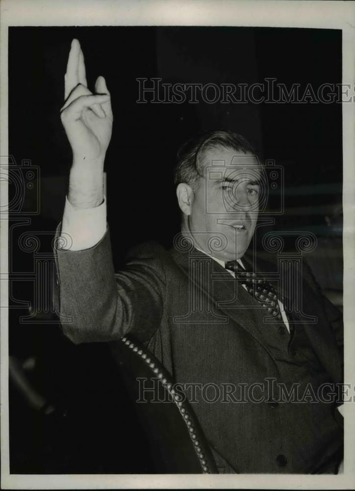 1939 Press Photo Secy of Agriculture Henry A Wallace at House Agri committee - Historic Images