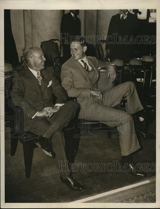 1933 Press Photo RH Bollard Partner of Dillon, Read & Co & Douglas Dillon - Historic Images