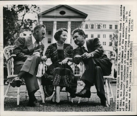 1950 Press Photo Gov. Frank J. Lausche Named New Chairman Of Executive Committee - Historic Images