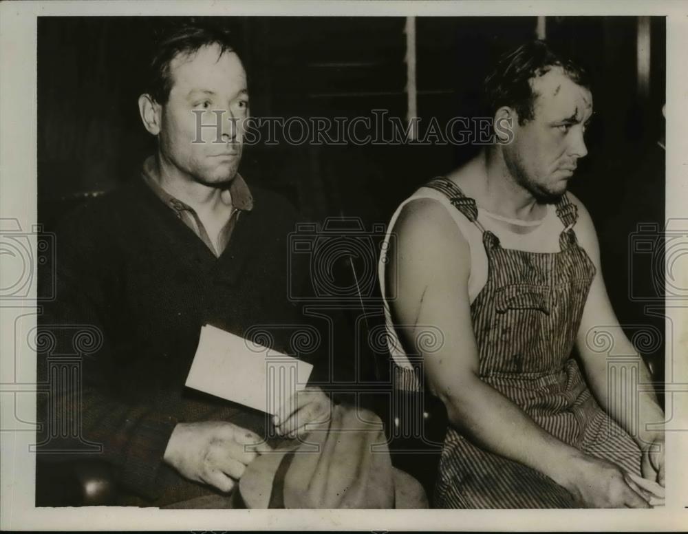 1938 Press Photo Erickson Byrd and borther Richard Jr. beating their father. - Historic Images