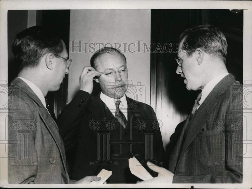 1939 Press Photo Senator Robert A. Taft Washington D.C. Felix Frankfurter - Historic Images