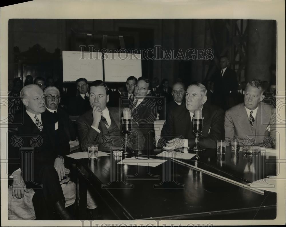 1930 Press Photo H.L. Hughes, Benjamin F. Fairless, Dr. H.A. Baker, A.R. Pfeltz - Historic Images