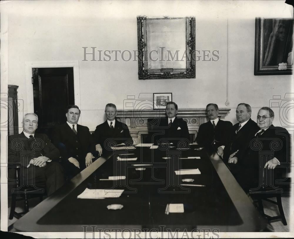 1931 Press Photo Congressional Committee against war profiteering - Historic Images