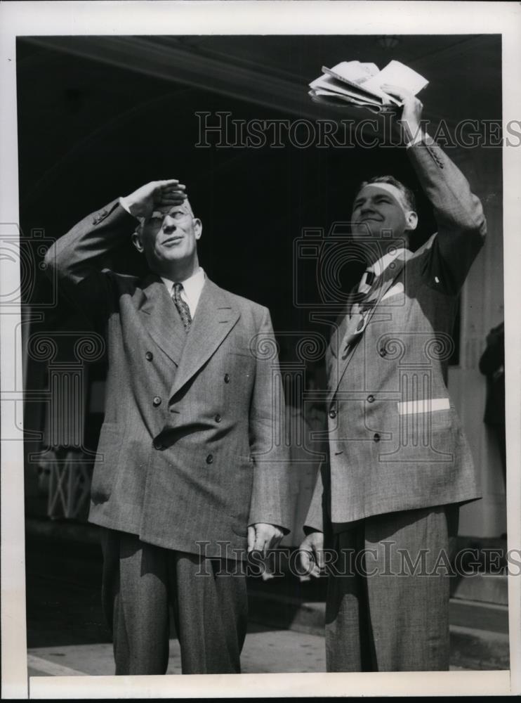 1948 Press Photo Governors Earl Warren and Millard Caldwell of Florida - Historic Images
