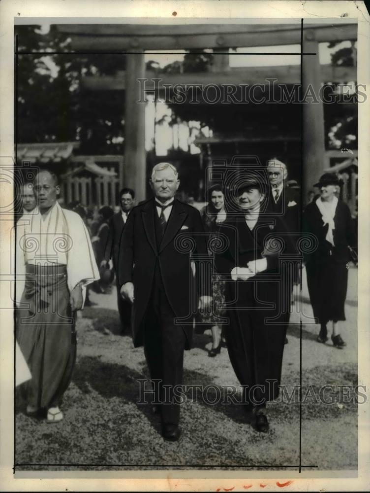 1935 Press Photo Vice Pres. Garner, Mrs. Garner, Senator Byrns &amp; Wife - Historic Images