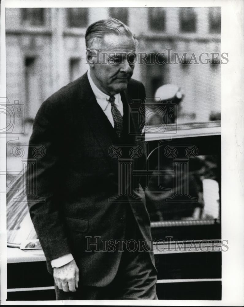 1969 Press Photo US Ambassador Henry Cabot Lodge at Paris Peace talks - Historic Images