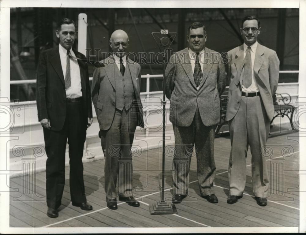 1932 Press Photo U.S. Delegates in International Radio Conferences in Madrid. - Historic Images