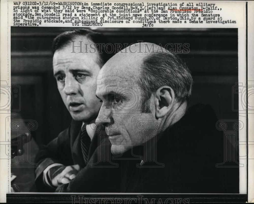1969 Press Photo Washington An immediate investigation of all military prisons - Historic Images