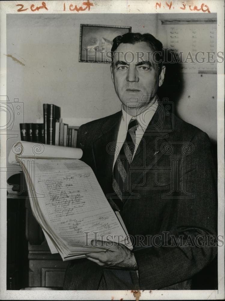 1952 Press Photo Representative Hamilton Fish Jr Seeks Renomination - Historic Images