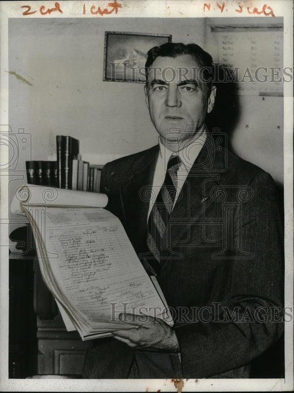 1952 Press Photo Representative Hamilton Fish Jr Seeks Renomination ...