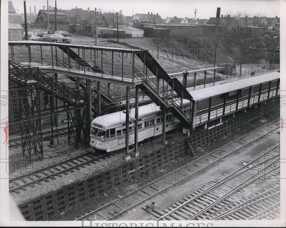 1955 Press Photo The Kingsburn Rapid Transit Station - cva74065 - Historic Images