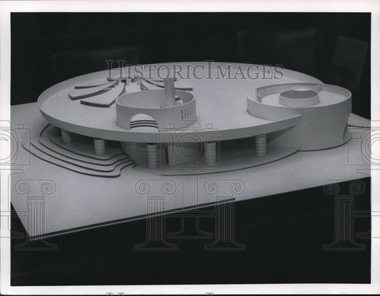 1967 Press Photo New proposed trailside museum for Rocky River Reservation. - Historic Images
