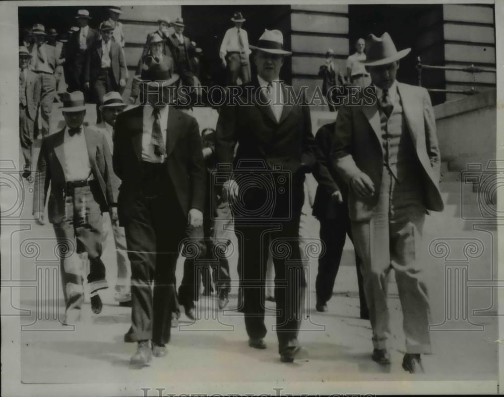 1934 Press Photo Col Luke Lea, Sr. loses fight for freedom, L.E. Grinn, Laurence - Historic Images