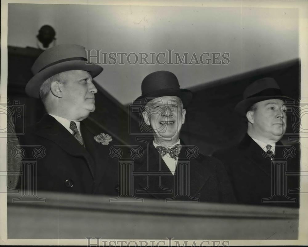 1937 Press Photo Gov. Alfred Smith at New York Licoln Tunnel Ceremonies. - Historic Images