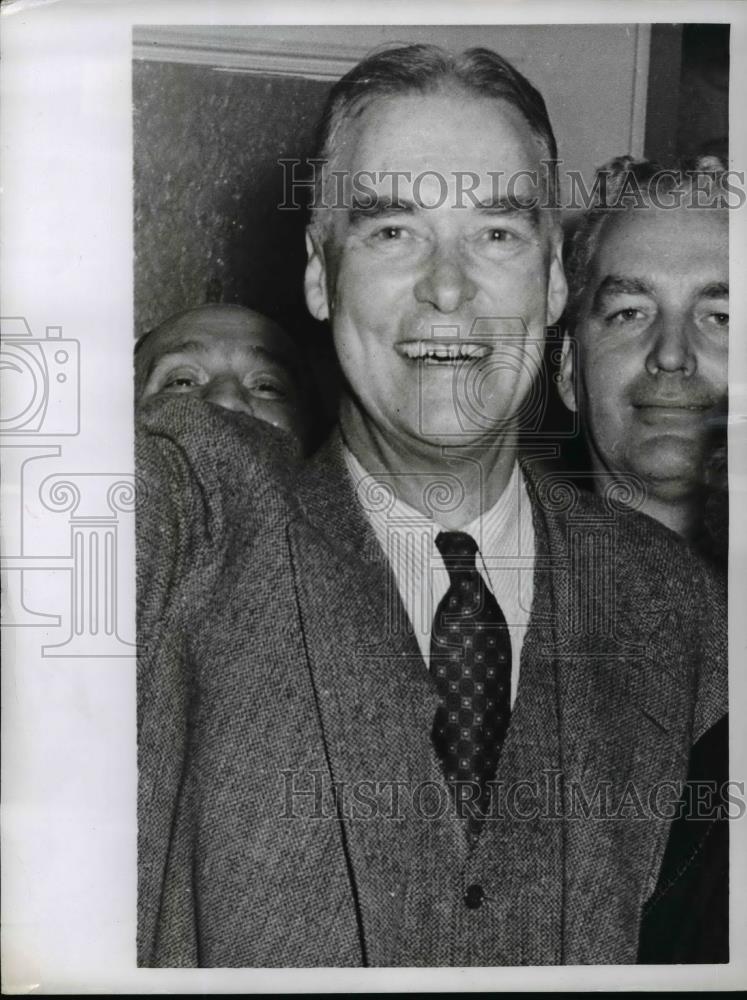 1956 Press Photo Massachussetts Governor Christian Herter - Historic Images