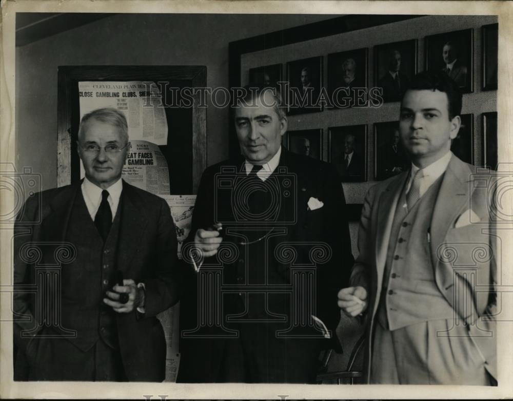 1938 Press Photo Businessmen T.B. Bolton, R.H. Jamison, W.E. Edwards - nee68327 - Historic Images