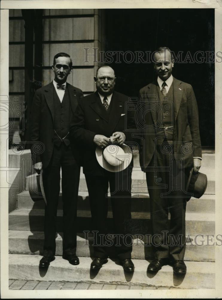 1928 Press Photo Francis Prescott Son in Law of Frank Strearns Friend President - Historic Images