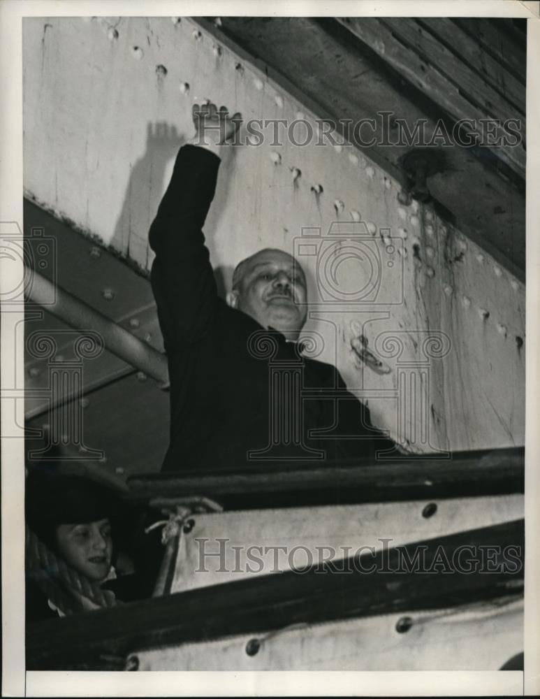 1941 Press Photo Admiral Alberto Lais Italian Embassy Attache - Historic Images