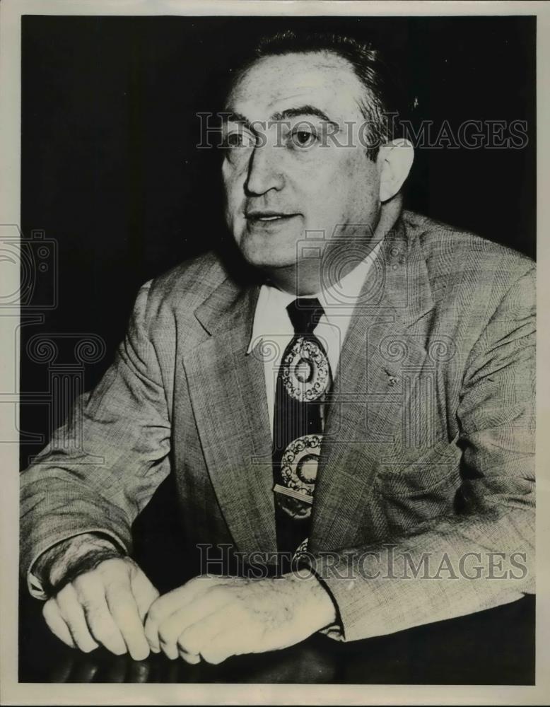 1953 Press Photo Joseph Karesh 1st Witness at Chief Assistant Hearing Committee - Historic Images