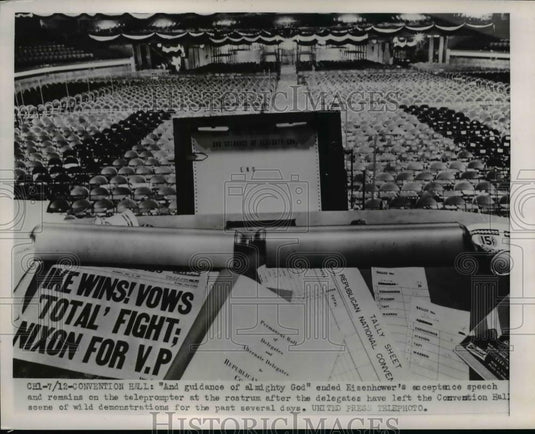 1952 Press Photo Convention Hall as Eisenhower nominated - Historic Images
