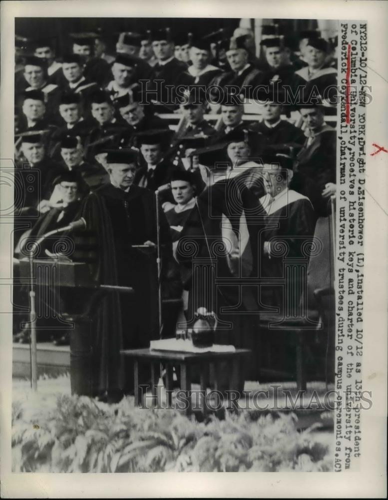 1948 Press Photo Dwight Eisenhower new Columbia University president - Historic Images