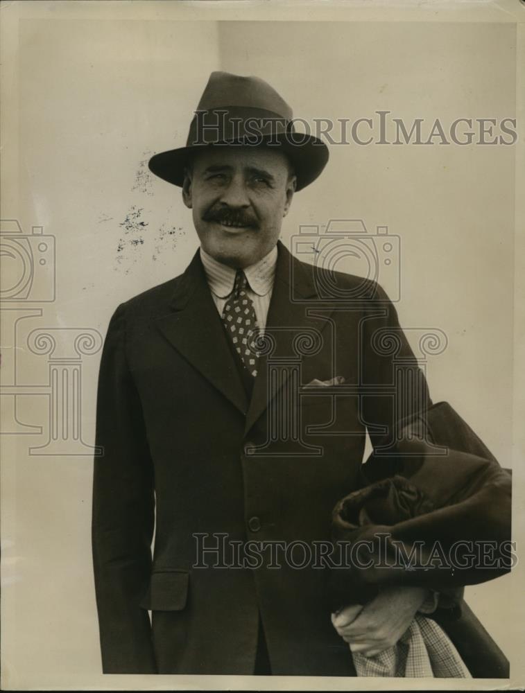 1934 Press Photo Stewart Donnelly, alleged swindler release from a French Prison - Historic Images