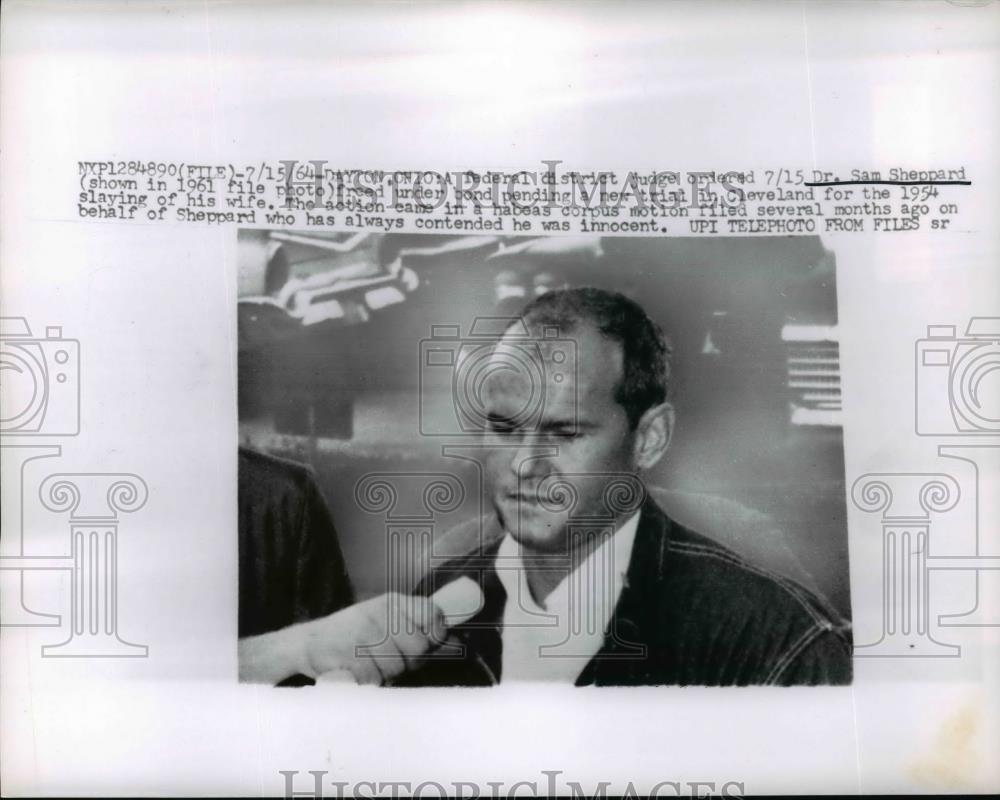 1964 Press Photo Dr Sam Sheppard Convicted of Murdering 1st Wife Proclaims Innoc - Historic Images