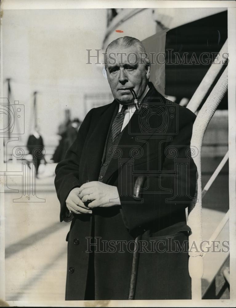 1933 Press Photo Judge Samuel Seabury leaves for his vacation in Bermuda - Historic Images