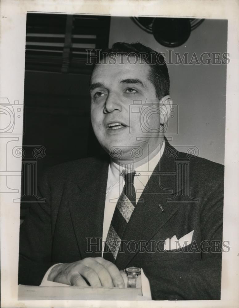 1951 Press Photo Manly Fleischmann new National Production Administrator in DC - Historic Images