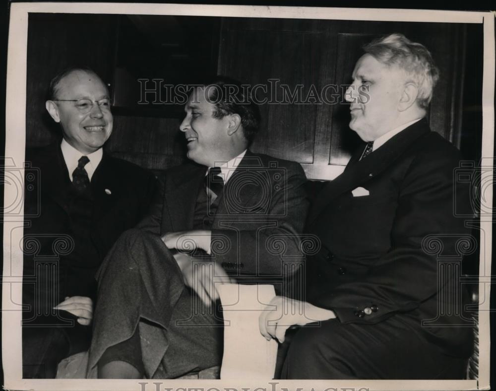 1940 Press Photo Senators of Ohio Robt Taft, Wilkie &amp; James Davis - Historic Images