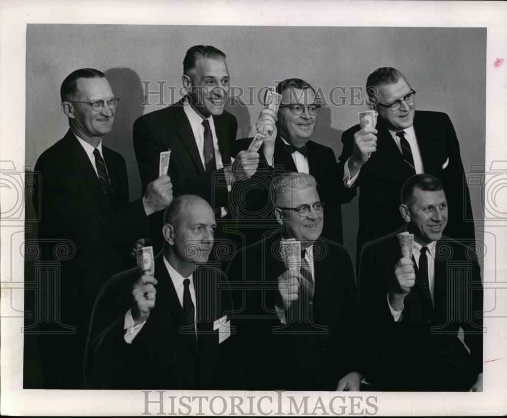 1963 Press Photo Officers of Cuyahoga County Savings & Loan League - Historic Images