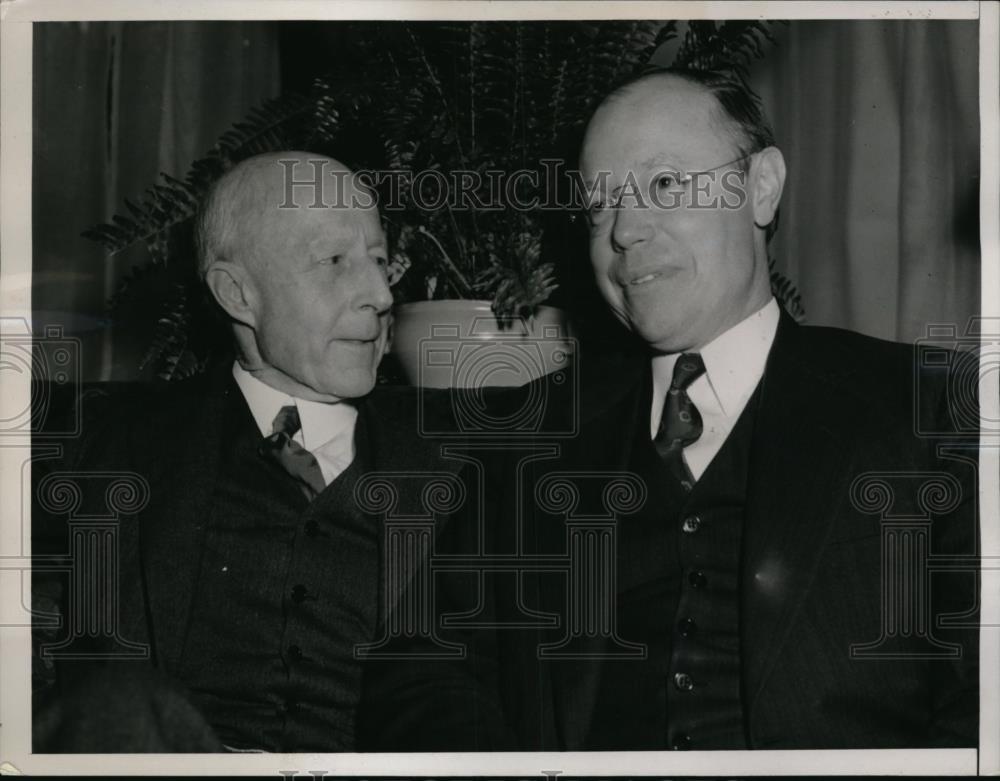 1939 Press Photo Sen Robert Taft and Charles Francis Adams - Historic Images