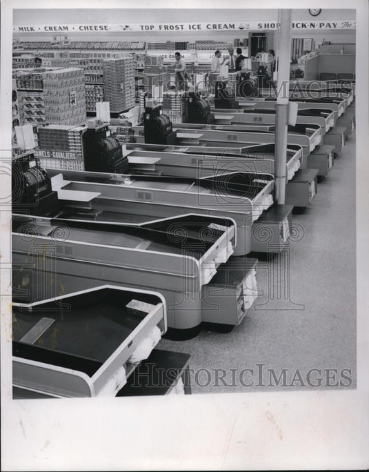 1954 Press Photo Pick N' Pay Gorcery Store. - Historic Images