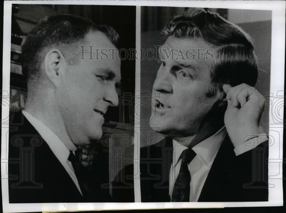 1969 Press Photo Harrisburg-Gov. Raymond Shafer has changed hairstyle over 7 yea - Historic Images