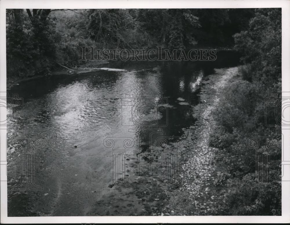 1971 Press Photo Cuyahoga River Falls.  - cva89343 - Historic Images