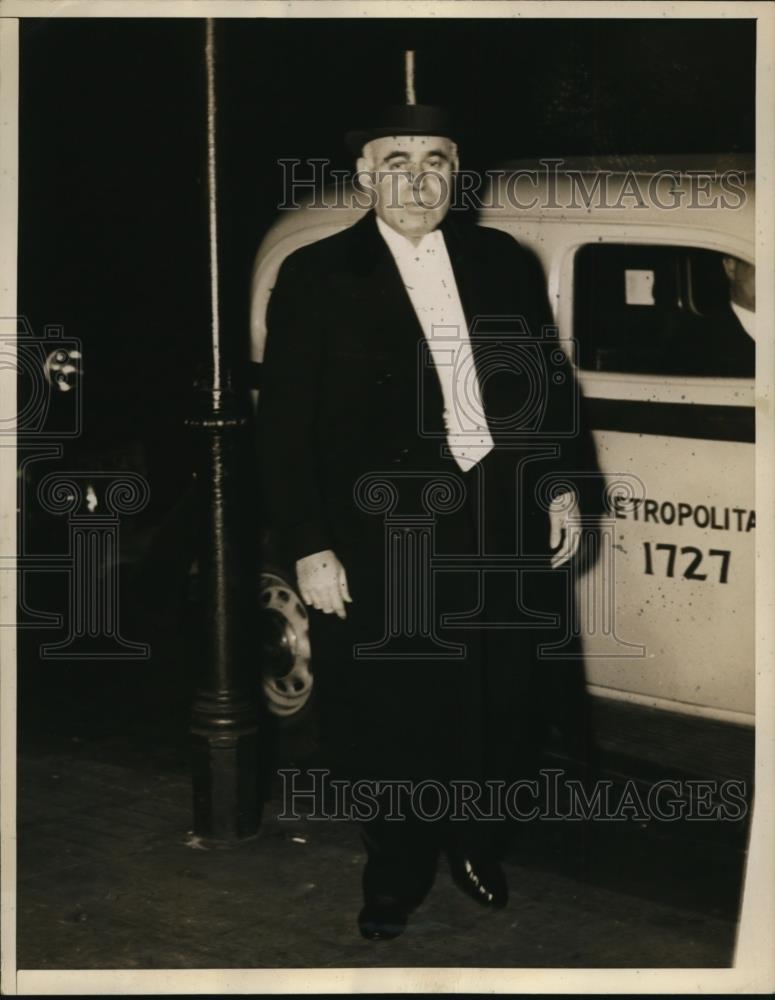 1937 Press Photo Gov.Herbert Lehman of N.Y. at Gridiron Club&#39;s Winter Dinner. - Historic Images