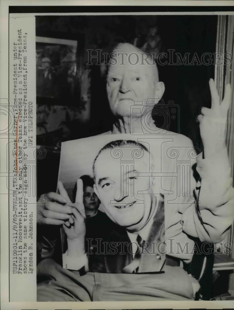 1960 Press Photo John Nance Garner Former Vice President - Historic Images