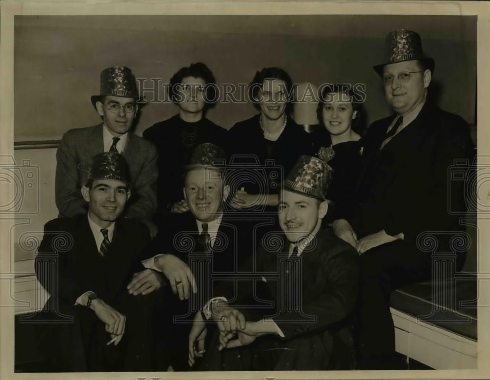 1938 Press Photo H E Engle, Mrs Beatrice Miller, Mrs Phillip Yockey, Mrs William - Historic Images