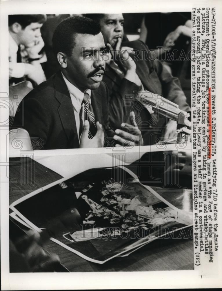 1968 Press Photo Everett C McLeary TOP Testifying at Operations Subcommittee - Historic Images