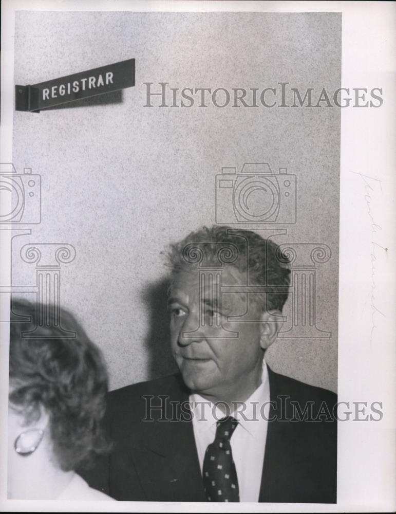 Press Photo Ohio Governor Frank J. Lausche - Historic Images