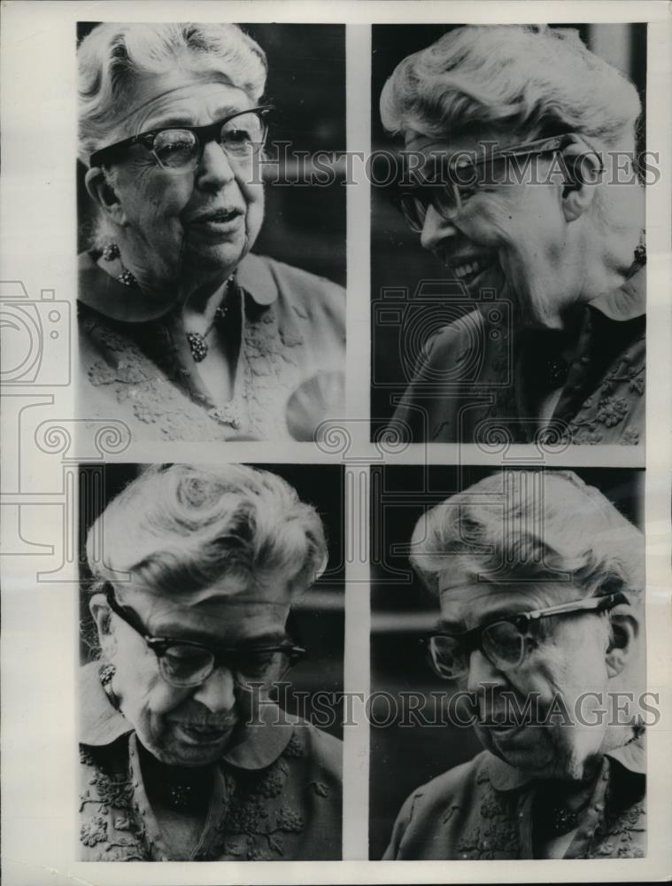 1961 Press Photo Former 1st Lady Mrs Franklin D Roosevelt Age 77 in New York - Historic Images