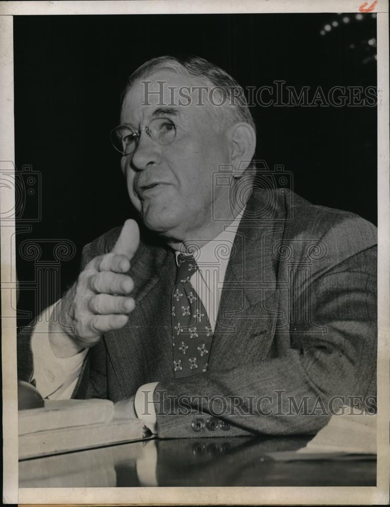 1946 Press Photo Senate Dem. Leader Allen Barkley, no call Midwest Munitions - Historic Images