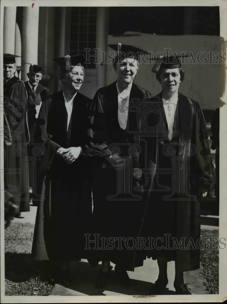 1938 Press Photo Dean Helen Smith Flora Stone Mather College - Historic Images