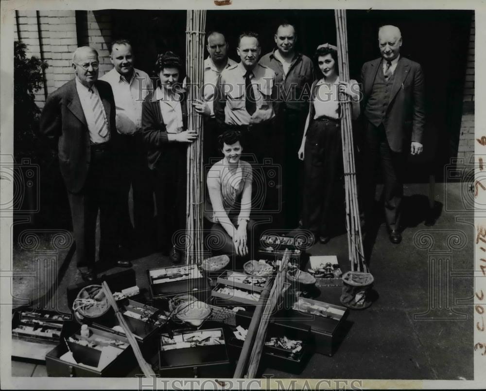 1944 Press Photo National Acme fishing entrants RC Kinley,Joe Sykora - Historic Images