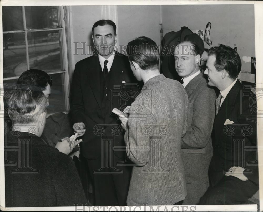 1942 Press Photo Hamilton Fish Witness in George S Viereck Trial in Washington - Historic Images