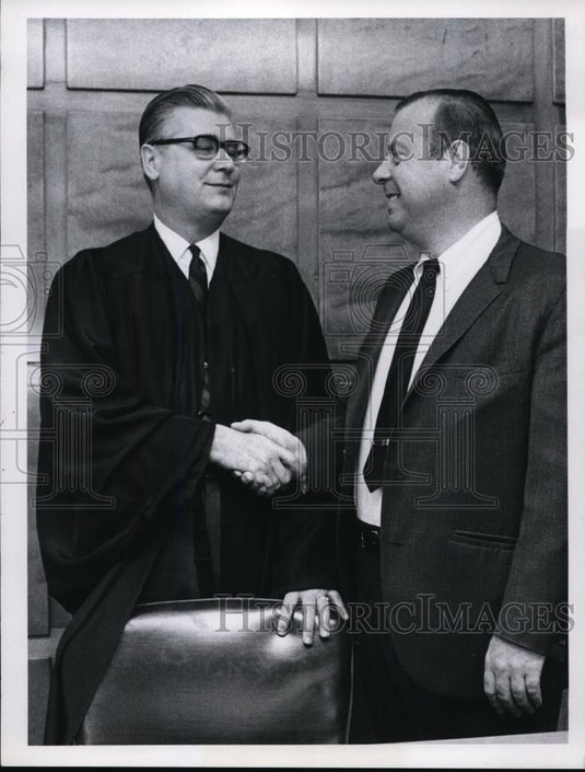 Press Photo Judges Martin Wegman and William Aurelius - Historic Images